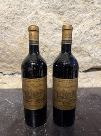 2 bottles Château d'Issan 1926 Margaux, one...