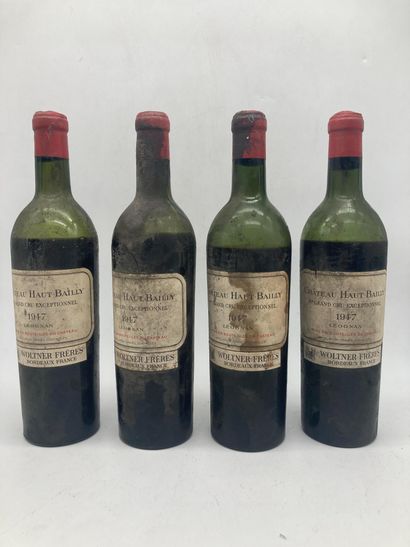 4 bottles
Château Haut Bailly 1947 Pessac...