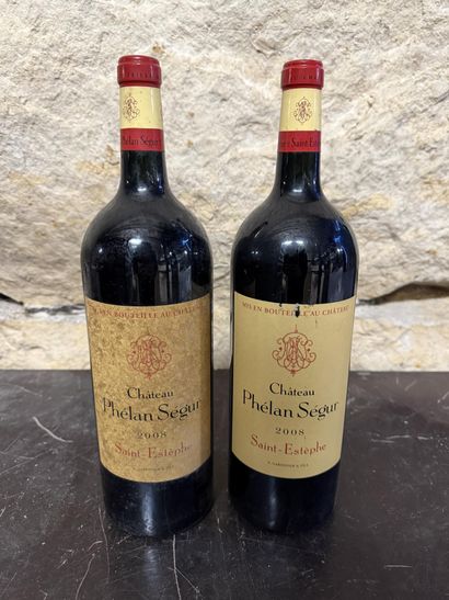 2 magnums Château Phélan Ségur 2008 Saint-Estèphe,...