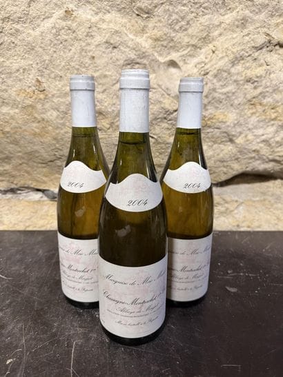 3 bottles Chassagne Montrachet 1er Cru Abbaye...