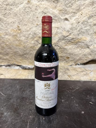 1 bottle Château Mouton Rothschild 1990 Pauillac,...