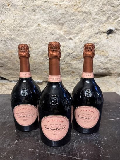 3 bottles Champagne Laurent Perrier Cuvée...