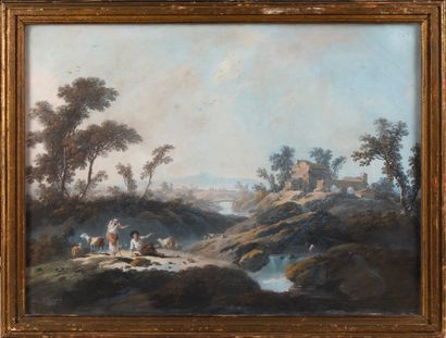 Jean PILLEMENT (1728-1808)
Pêcheurs à la...