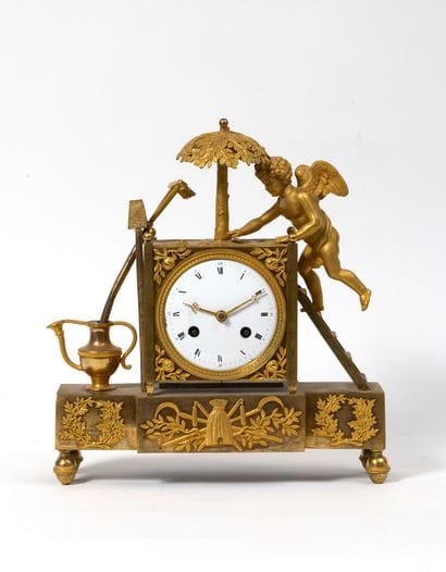 A clock known as the “Amour jardinier”
made...