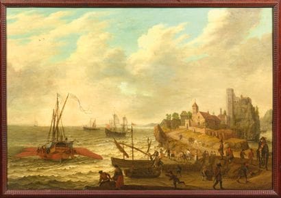 Abraham WILLAERTS (1603-1669)
Bateaux, mer...