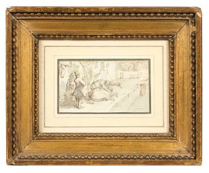 Jan LUYKEN (1649–1712)
The Flayed Ox 
Ink...