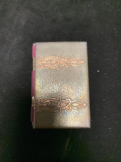 Ballbook 
with a marbled silver binding decorated...