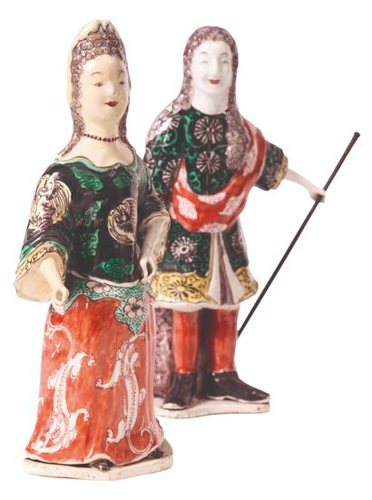 CHINE - Epoque KANGXI (1662 - 1722)
Couple...