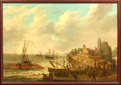 Abraham WILLAERTS (1603–1669)
Boats, Rough...