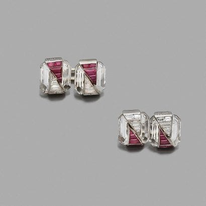 VAN CLEEF & ARPELS
Paire de boutons de manchettes,...