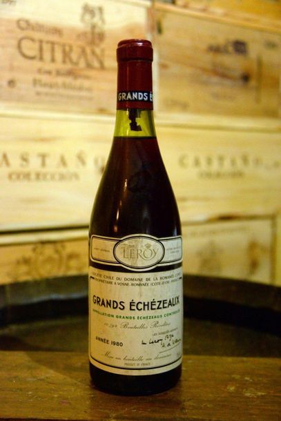 1 Bouteille Grands Echezeaux 1980 Domaine...