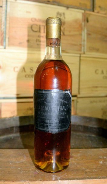 1 Bouteille Château Guiraud 1959. Niveau...