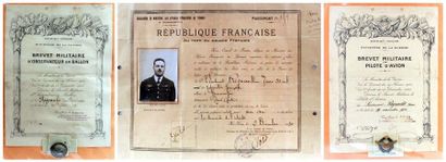 Documents et insignes du lieutenant Pierre...
