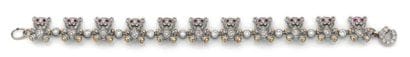 BRACELET alliage or 14 K (585) articulé de...
