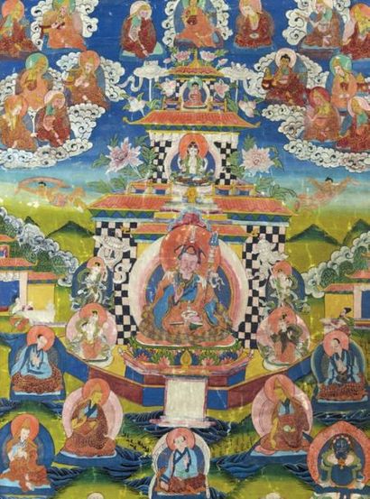 TIBET - Début XXe siècle

Tangka, détrempe...