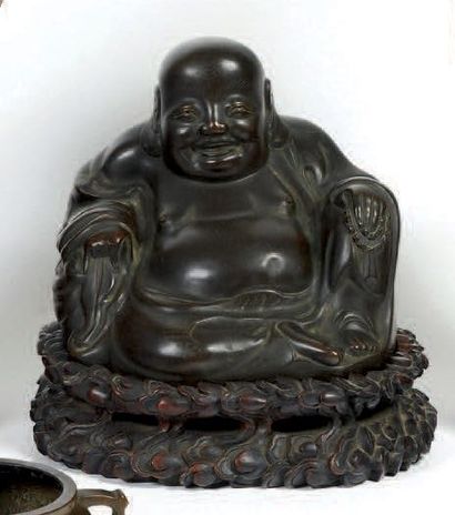 CHINE - XIXe siècle

Statuette de budai en...