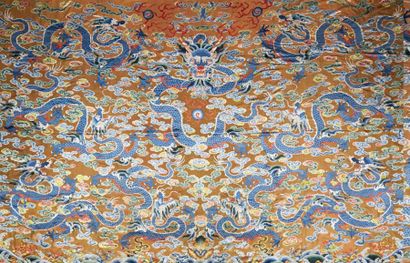 CHINE - XVIIIe/XIXe siècle

Panneau de décoration...