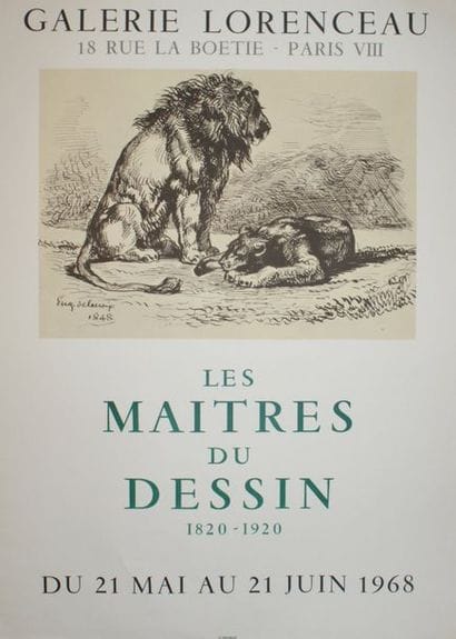 DIVERS (4 Affiches) 
DELACROIX (1968) -DOUTRELEAU...
