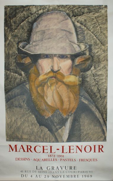 MARCEL-LENOIR (1872-1931)
AUTO-PORTRAIT.1969...