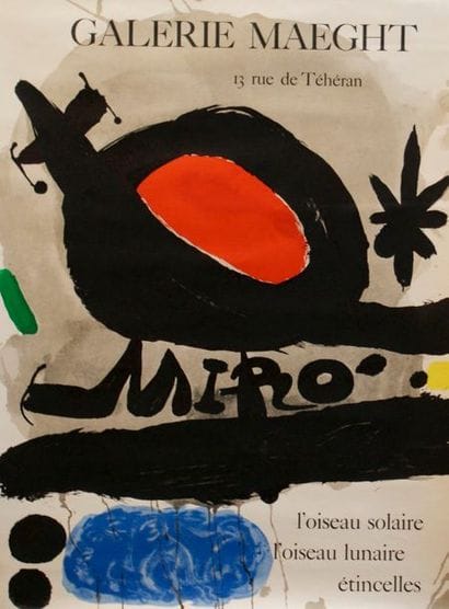 MIRO Joan (1893 -1983)
GALERIE MAEGHT.”l’oiseau...