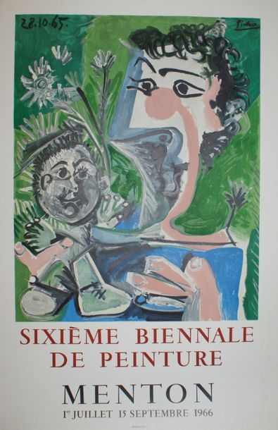 PICASSO Pablo (2 affiches)
MENTON.”SIXIEME...