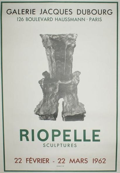DIVERS (3 affiches) 
RIOPELLE (1962) - SPOERRI(1972)...