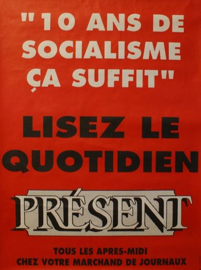 FRONT NATIONAL ( 7 affiches)
“LE PEN LE PEUPLE”...