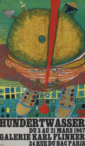 DIVERS ( 6 AFFICHES) 
HUNDERTWASSER (1967)...