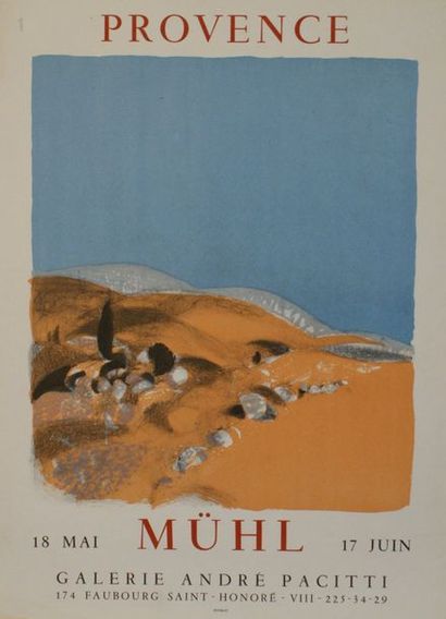DIVERS ( 6 AFFICHES) 
MUHL (1966 et Provence)...