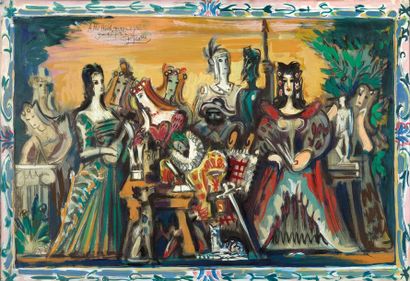 Pedro FLORES (1897-1967)

Scène de carnaval

Gouache...