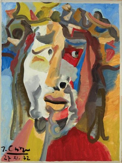 Jean Georges CHAPE (1913-2002)

Visage d'homme,...