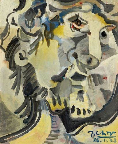 Jean Georges CHAPE (1913-2002)

Tête de barbu,...