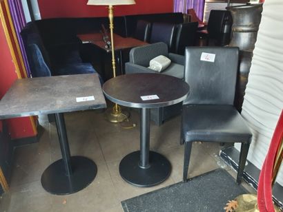 5 Banquettes d'angle garnies velours gris...