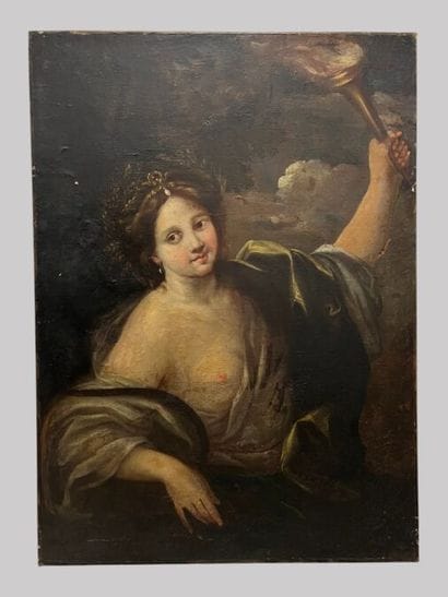 *Giovanni Battista GAULLI (d'après)
L'Eté
Huile...