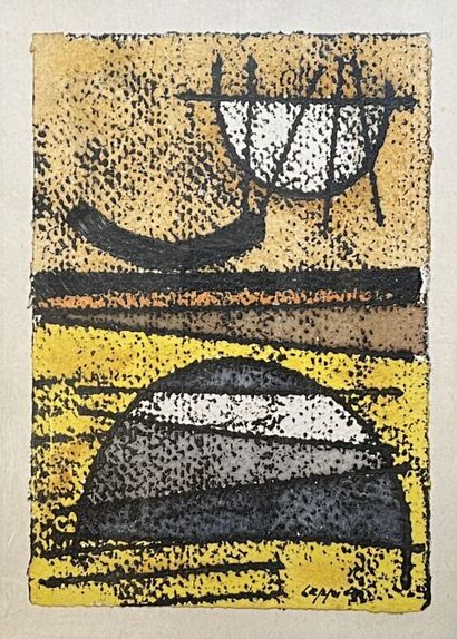 *JEAN LEPPIEN (ALLEMAGNE-FRANCE/ 1910-1991)
Composition...