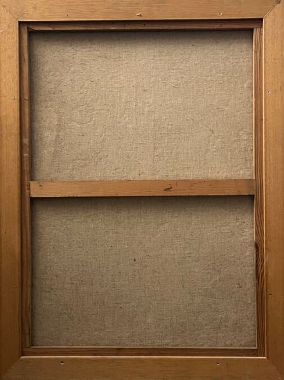 *ÉCOLE MODERNE ABSTRAITE VERS 1950-1970
Huile...