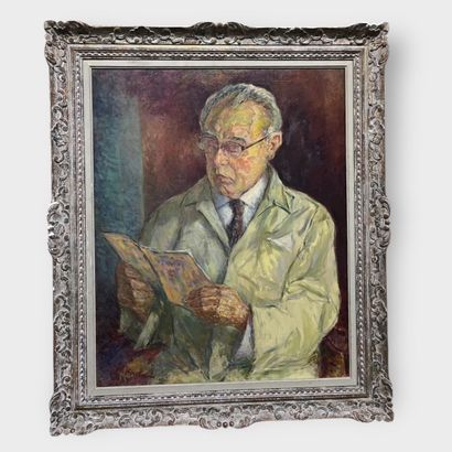 ECOLE RUSSE DU XXème siècle
Portrait d'homme
Huile...