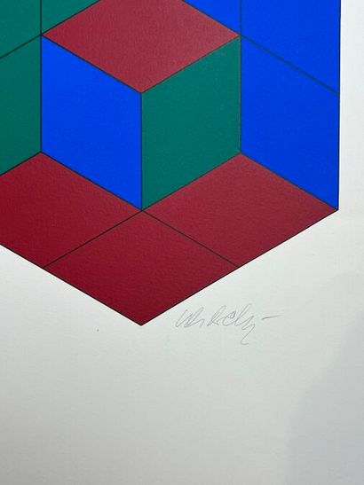 *VICTOR VASARELY (HONGRIE-FRANCE/ 1906-1999)
Bi-Hexa,...