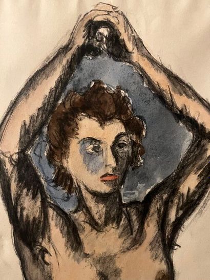 *JEAN HÉLION (FRANCE/ 1904-1987)
Nu aux bras...