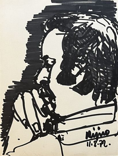 *LADISLAS KIJNO (POLOGNE-FRANCE/ 1921-2012)
Portrait...