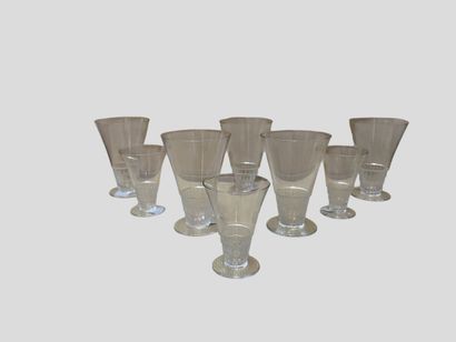 * LALIQUE FRANCE
Ensemble de 8 verres en...