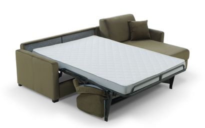 Canapé FIRST ANGLE convertible. Sommier acier...
