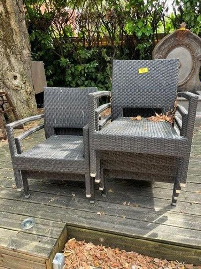 6 fauteuils de jardin (Lot situé terrasse)...