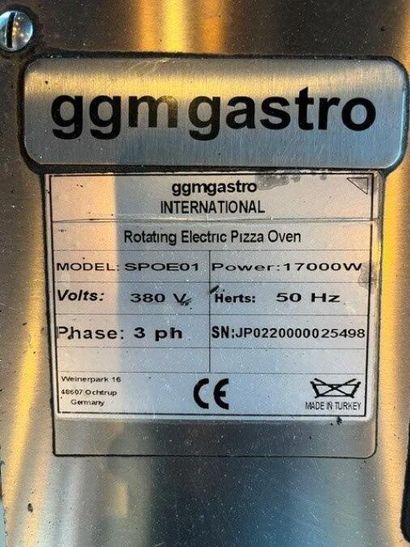 1 four à pizza GGM GASTRO modèle SPOEOI (Lot...