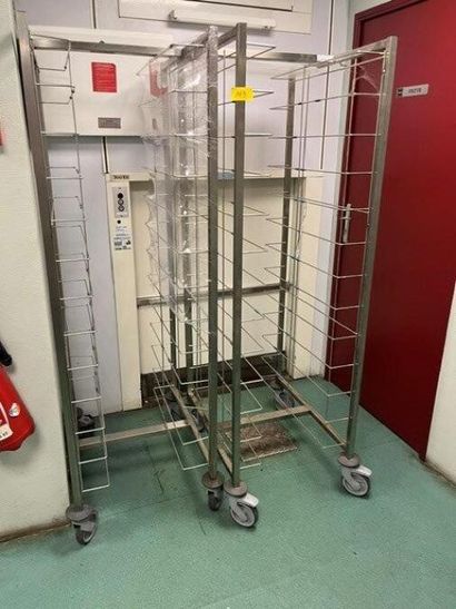 2 échelles inox 13 niveaux pour bac gastro...