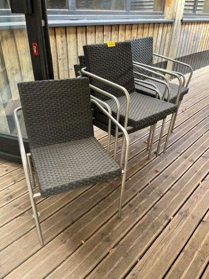 6 chaises de jardin (Lot situé terrasse)...