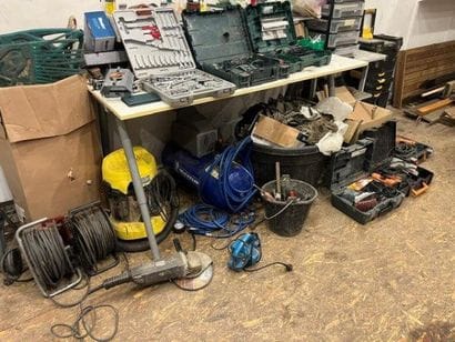 1 lot d'électroportatifs et divers comprenant...