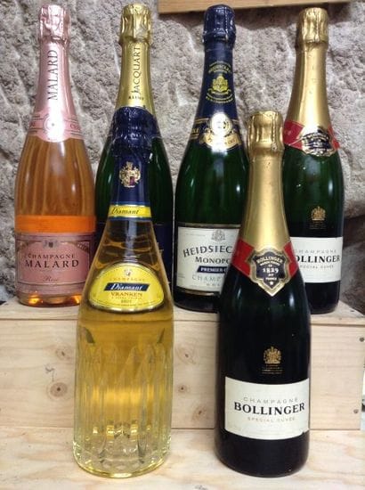6 bouteilles : CHAMPAGNE lot de 6 bouteilles...