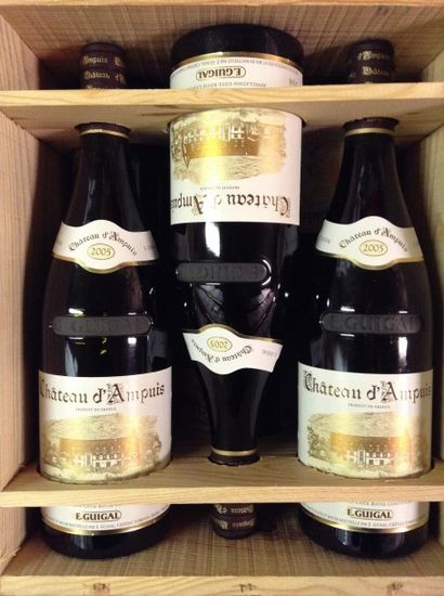 6 bouteilles : CÔTE RÔTIE Château d'Ampuis...