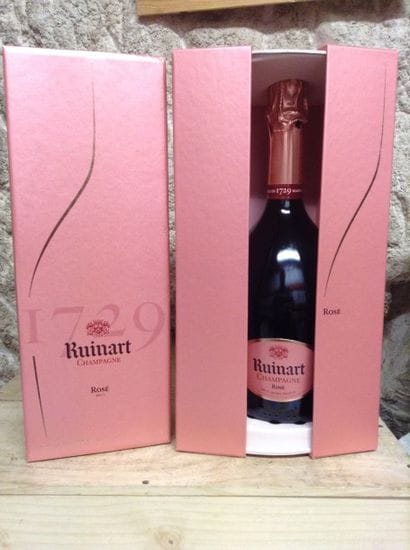 2 bouteilles : CHAMPAGNE RUINART Rosé (coffret...